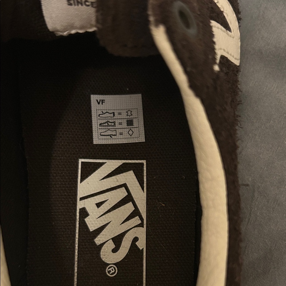 Vans Chocolate Brown Sneakers with Cream Accents - Picture 3 of 6